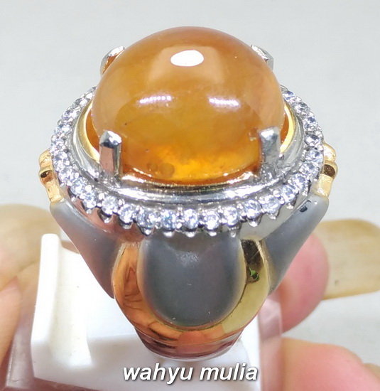 Cincin Batu Yakut Kuning Yellow Safir Asli (Kode 1762 ...