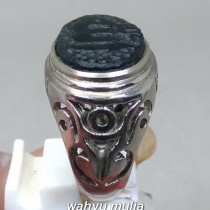 Batu Cincin  Giok  Hitam Black Jade Lafadz Allah Asli  Kode 