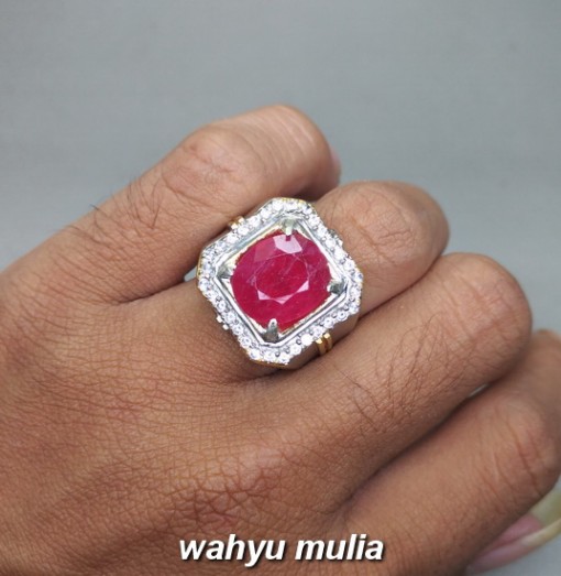 gambar Batu Cincin Natural Ruby Merah Delima Asli bersertifikat afrika ciri harga khasiat berkhodam pria wanita_4