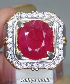 gambar Batu Cincin Natural Ruby Merah Delima Asli bersertifikat afrika ciri harga khasiat berkhodam pria wanita_5
