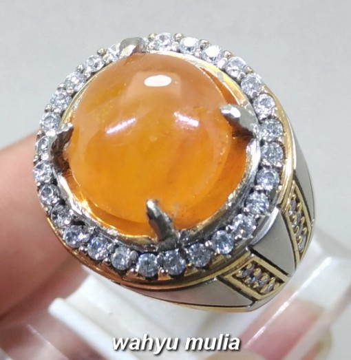 gambar Batu Cincin Yakut Kuning Yellow Safir Asli bagus bersertifikat kristal bening harga khasiat ciri_1