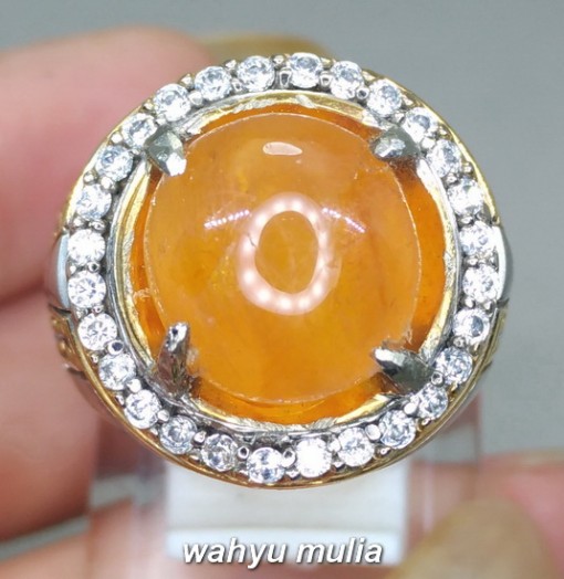 gambar Batu Cincin Yakut Kuning Yellow Safir Asli bagus bersertifikat kristal bening harga khasiat ciri_4