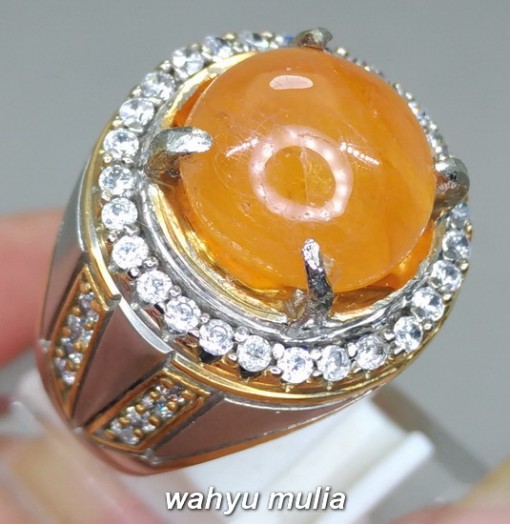 gambar Batu Cincin Yakut Kuning Yellow Safir Asli bagus bersertifikat kristal bening harga khasiat ciri_5