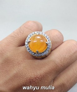 gambar Batu Cincin Yakut Kuning Yellow Safir Asli bagus bersertifikat kristal bening harga khasiat ciri_6