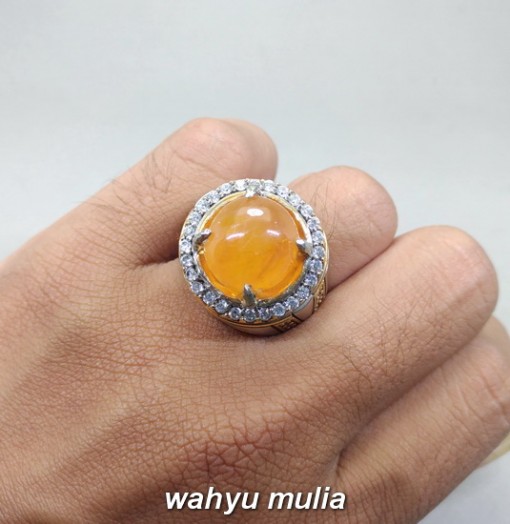 gambar Batu Cincin Yakut Kuning Yellow Safir Asli bagus bersertifikat kristal bening harga khasiat ciri_6