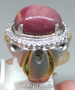 gambar Cincin Batu Akik Ruby Star Asli berkhodam berkhasiat kegunaan afrika birma kalimantan pria wanita_1