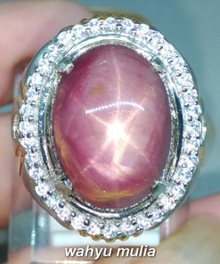 gambar Cincin Batu Akik Ruby Star Asli berkhodam berkhasiat kegunaan afrika birma kalimantan pria wanita_3