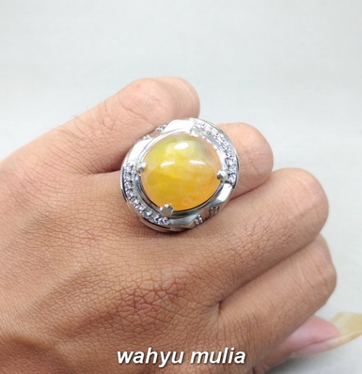 harga Batu Cincin Natural Yellow Safir Yakut Kuning golkar asli bersertifikat berenergi tarikan ciri asal_4