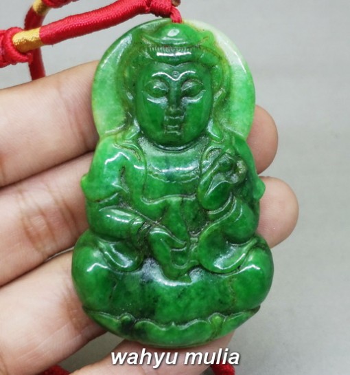 jenis Pendant Batu Jade Giok tali merah Dewi Kwan Im Asli bersertifikat natural grade a b c bacaan kesehatan_5