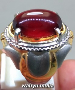 jual Cincin Batu Natural Garnet Merah Selon Asli bersertifikat srilangka asal jenis kegunaan mustika berkhodam lipan_3
