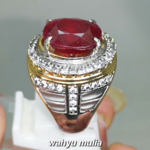 kegunaan Cincin Batu Akik natural Merah Ruby Asli bersertifikat berenergi berkhodam manfaat harga ciri asal afrika_2