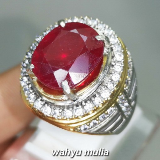 kegunaan Cincin Batu Akik natural Merah Ruby Asli bersertifikat berenergi berkhodam manfaat harga ciri asal afrika_3