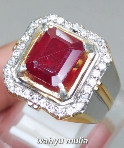 mustika Cincin Batu Akik Ruby Merah Delima Kotak Asli bersertifikat berenergi ciri harga kegunaan asal kalimantan srilangka_1