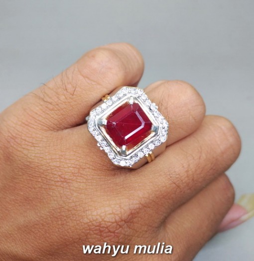 mustika Cincin Batu Akik Ruby Merah Delima Kotak Asli bersertifikat berenergi ciri harga kegunaan asal kalimantan srilangka_4