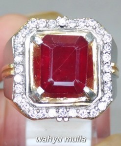 mustika Cincin Batu Akik Ruby Merah Delima Kotak Asli bersertifikat berenergi ciri harga kegunaan asal kalimantan srilangka_5