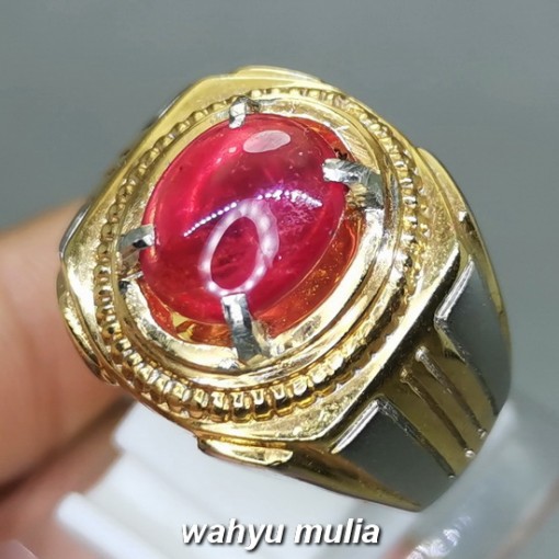 Batu Merah Delima Ruby Asli bersertifikat berkhodam birma afrika ciri harga khasiat_1