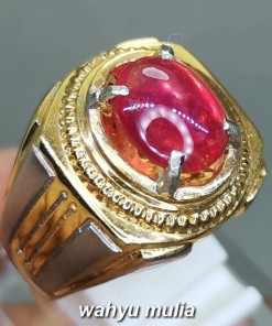 Batu Merah Delima Ruby Asli bersertifikat berkhodam birma afrika ciri harga khasiat_2