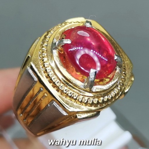 Batu Merah Delima Ruby Asli bersertifikat berkhodam birma afrika ciri harga khasiat_2