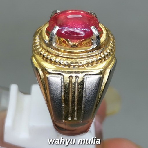 Batu Merah Delima Ruby Asli bersertifikat berkhodam birma afrika ciri harga khasiat_3