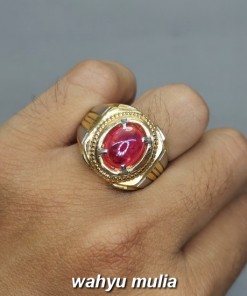 Batu Merah Delima Ruby Asli bersertifikat berkhodam birma afrika ciri harga khasiat_4