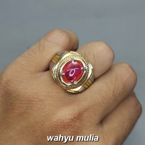 Batu Merah Delima Ruby Asli bersertifikat berkhodam birma afrika ciri harga khasiat_4