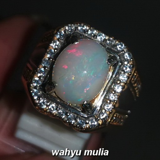 foto Batu Cincin Kalimaya Susu Opal Asli bersertifikat banten afrika ethiopia jarong bagus_1