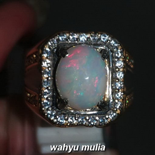 foto Batu Cincin Kalimaya Susu Opal Asli bersertifikat banten afrika ethiopia jarong bagus_2
