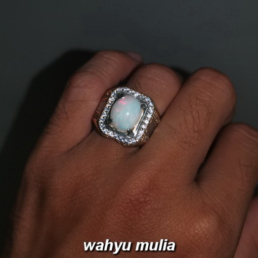 foto Batu Cincin Kalimaya Susu Opal Asli bersertifikat banten afrika ethiopia jarong bagus_3