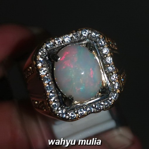 foto Batu Cincin Kalimaya Susu Opal Asli bersertifikat banten afrika ethiopia jarong bagus_5