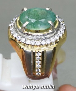 foto Cincin Batu Zamrud Emerald Beryl Asli bersertifikat zambia afrika bagus cewek cowok ciri harga khasiat_3