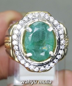 foto Cincin Batu Zamrud Emerald Beryl Asli bersertifikat zambia afrika bagus cewek cowok ciri harga khasiat_5
