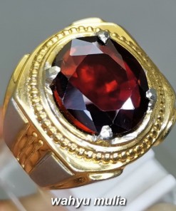 gambar Batu Akik Red Garnet Merah Gelap Asli berkhodam ciri harga kegunaan ceylon kalimantan _2