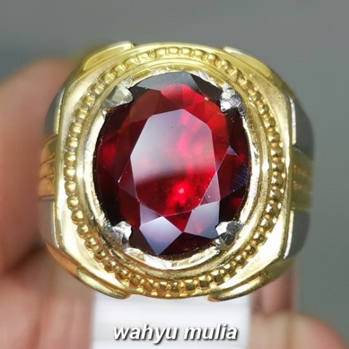 gambar Batu Akik Red Garnet Merah Gelap Asli berkhodam ciri harga kegunaan ceylon kalimantan _4