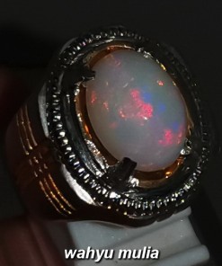 jual Cincin Batu Kalimaya Opal Putih Asli bersertifikat berkhodam bacaan asal jenis ciri cara membedakan afrika banten kalimantan_2