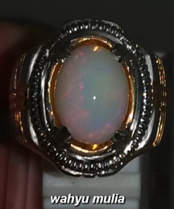 jual Cincin Batu Kalimaya Opal Putih Asli bersertifikat berkhodam bacaan asal jenis ciri cara membedakan afrika banten kalimantan_5