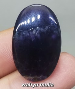 Batu Kecubung Wulung hitam tembus sinar ungu Asli bermanfaat berenergi terapi ciri mantra kegunaan khodam_4