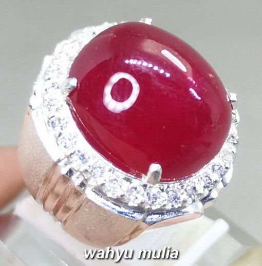 Batu Akik Merah Delima Ruby Top Quality Asli bagus terbaik