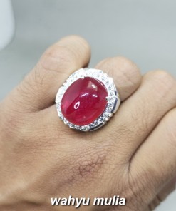 Batu Akik Merah Delima Ruby Top Quality Asli besar jumbo