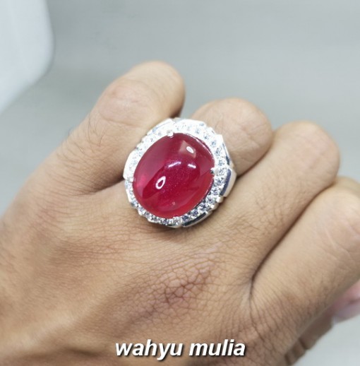 Batu Akik Merah Delima Ruby Top Quality Asli besar jumbo