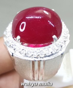 Batu Akik Merah Delima Ruby Top Quality Asli cewek cowok