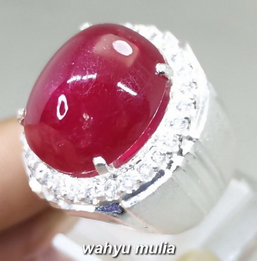 Batu Akik Merah Delima Ruby Top Quality Asli mozambik