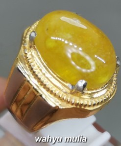 Batu Natural Yellow Sapphire Yakult Asli berkhodam