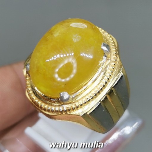 Batu Natural Yellow Sapphire kuning Yakult original tanzania harga murah
