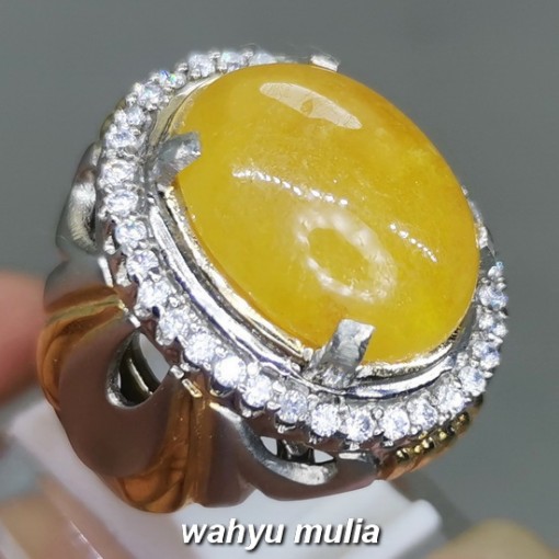 Batu Permata Kuning Yakut Yellow Safir original bersertifikat