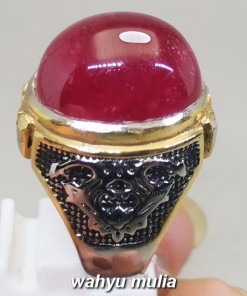 Batu cincin Rubi Merah Delima Size besar Asli original afrika birma