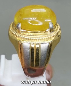 Batu cincin Yellow Sapphire Yakult Asli bagus berkualitas