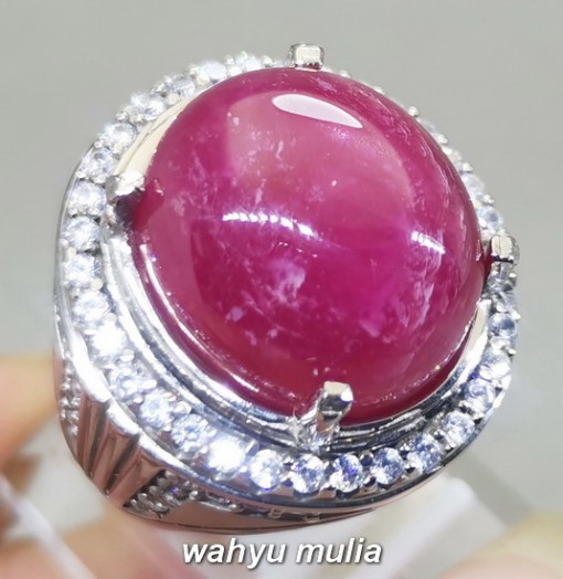 Cincin Batu Akik Merah Ruby Ndaging Asli gemstone online