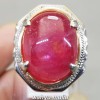 Cincin Batu Merah Ruby Delima Big size Asli original bersertifikat