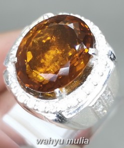 Batu Cincin Natural Citrine Medeira Golden asli kalimantan pangkalan bun