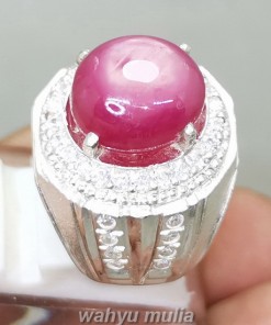 Batu Akik Ruby Pink Ring Perak Asli_4